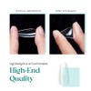 Beetles Kit de Uñas de Gel Transparente, 500 Piezas en