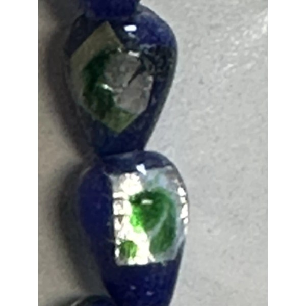 FANCY blue lampwotk tear drops10x8mm as pictured 40 total handmade