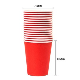 HAICN 45Pieces Paper Cups Red White and Green Paper Cups Christmas Tableware Birthday Decorations Xmas Party Cups Supplies for BBQs Picnic