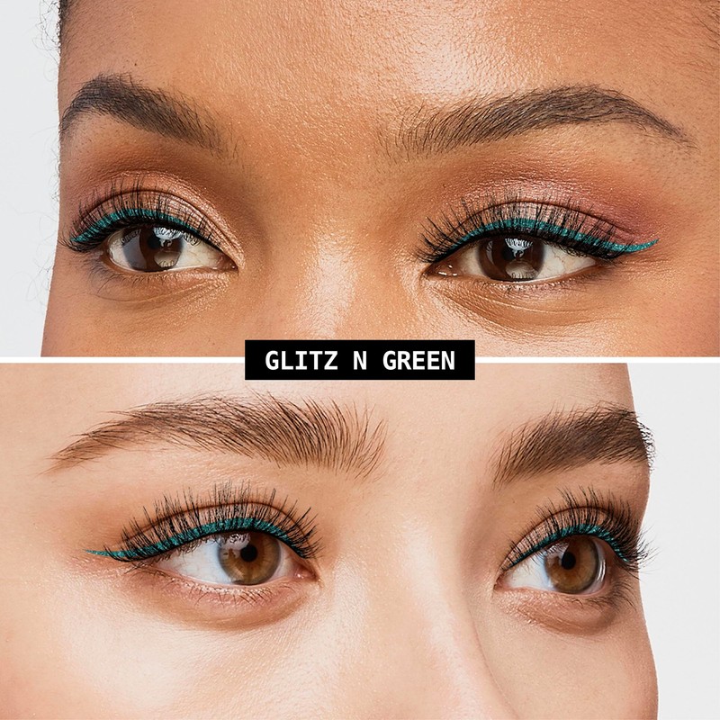 Ruby Kisses Eye Bling Glitter Eyeliner, Glitz N' Green