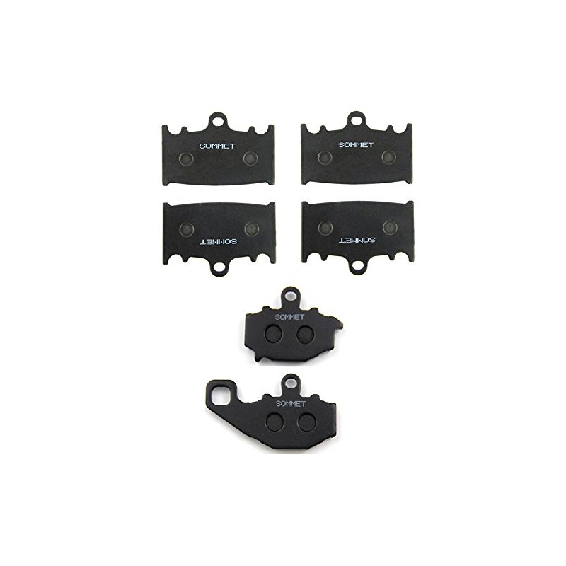 SOMMET Motorcycle Brake Pads Front and Rear for Kawasaki ZZR