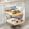 ROOMTEC 2 Tier Pull Out Cabinet Organizer, Double Tier Slide