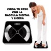 EGTMA Bascula Digital Para Peso Corporal Pilas Hasta 180kg
