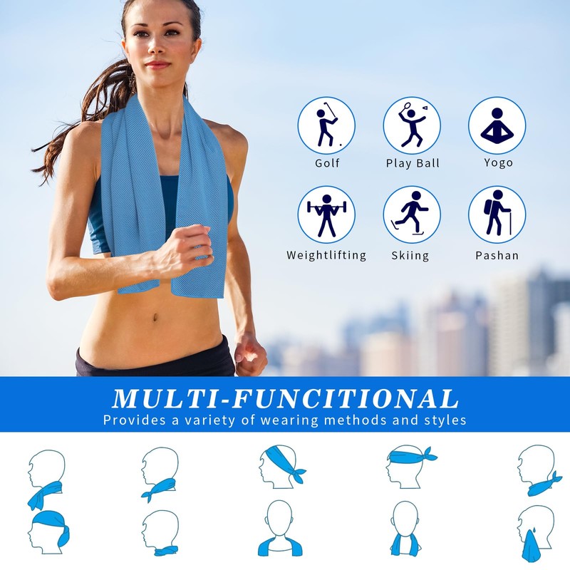 EOAMGO EOMGO Cooling Towels for Neck 4 Pack – Instant