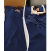 2-in-1 Sleeping Bag Ultralight with Zip Cushion Compartment Cotton Thin