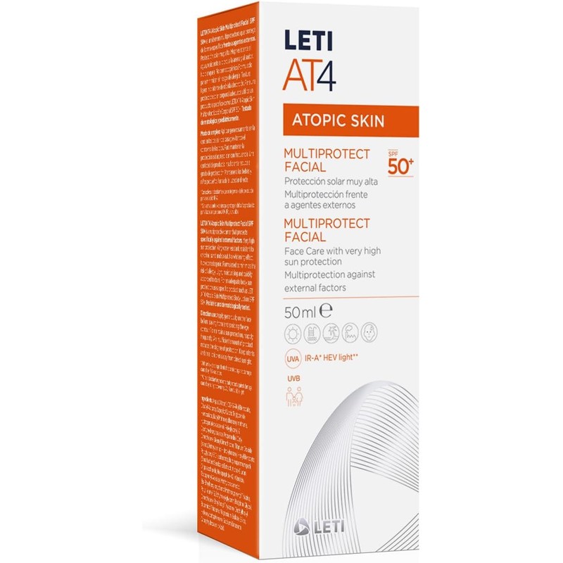 LETI AT4 MULTIPROTECT CREMA FACIAL FPS 50+ C/50 ML