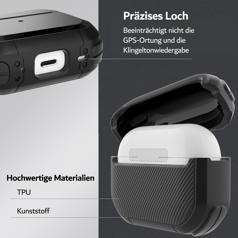 PZOZ Case for AirPods Pro 2nd Generation,PC and TPU Protective