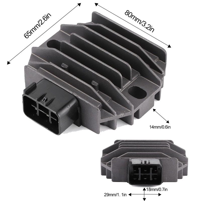 Yuecoom Voltage Regulator Rectifier, SH640E-11, SH640D-12, Compatible with Yamaha YFM400