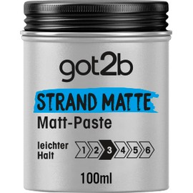 got2b Beach Matte Paste (100 ml), Styling Paste for Matte Surfer Looks, for Scratching, Texturing or Taming without Gluing, Light Hold