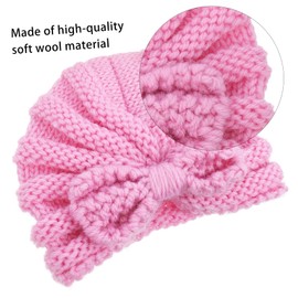 BESPORTBLE 1set Hospital Hat Knitted Turban Caps for Warm Caps Soft for Birthday Christmas Year Outdoor Activities 2pcs