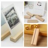 CAASFOOY 20 Pcs Table Number Holders Stands,Wooden Place Card Holders,