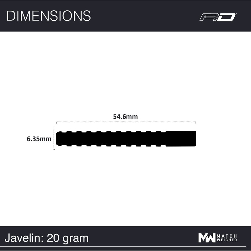 Red Dragon Javelin: 20g - 85% Dardos de Acero con