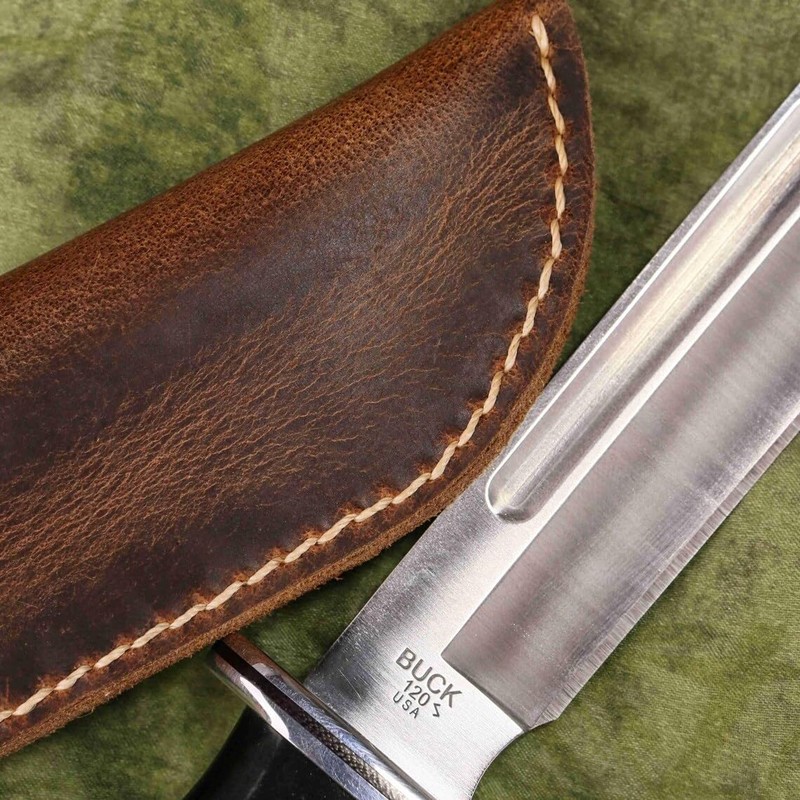 Full grain Leather Sheath for Buck 119 Knife, knife holder