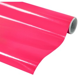 VViViD Pink Gloss DECO65 Permanent Adhesive Craft Vinyl for Cricut, Silhouette & Cameo (20ft x 11.8" Large Roll)