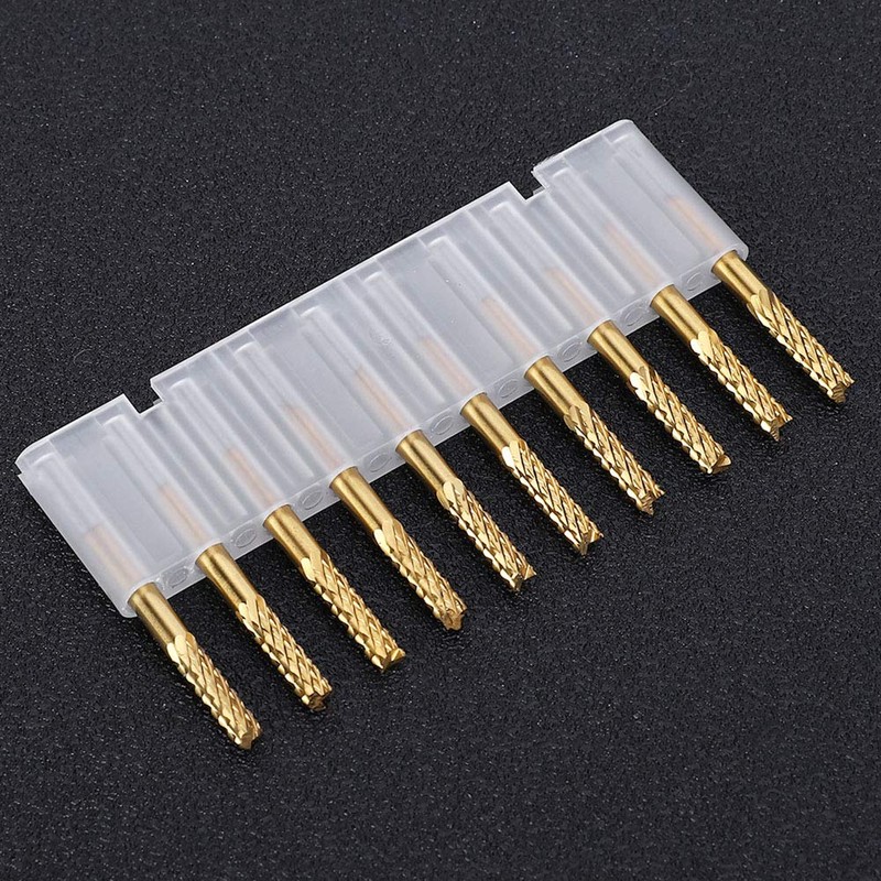 10 Pieces 3.175 mm Carbide Milling Cutter End Mill 1/8
