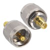 BOOBRIE 2pcs RF Coaxial Connector SMA Female to M Male
