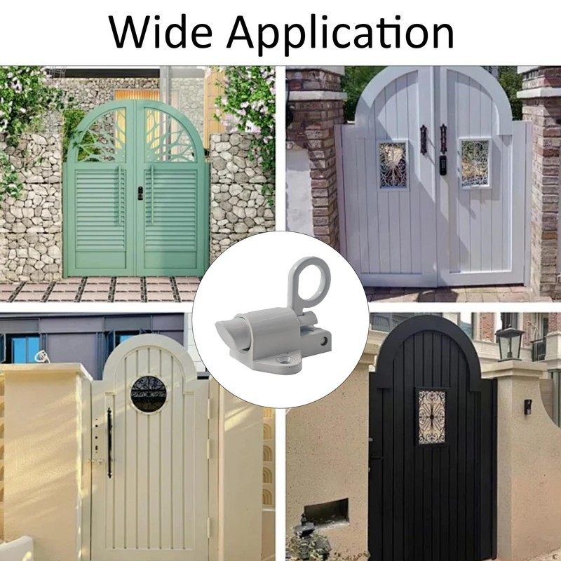 STFRBTH 4PCS Self-Closing Door Latches, Aluminum Alloy Spring Barrel Lock