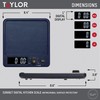 Taylor Digital Kitchen Scale with Antimicrobial Surface Plastic Body Weighs
