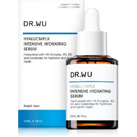 DR.WU Hyalcomplex Intensive Hydrating Serum (Moisturizing Serum) Formulated with Hyaluronic Acid, Moisturizing Specializing Serum, Moisturizing, Dry, Sensitive Hari, Gloss (1.1 fl oz (30 ml)