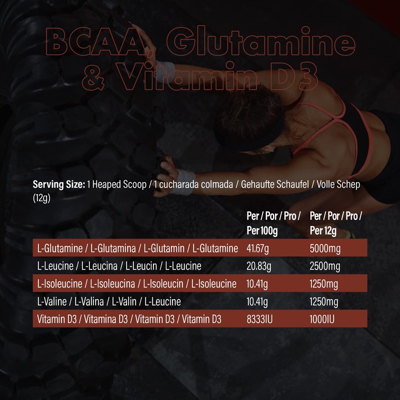 NXT Nutrition BCAA, Glutamine & Vitamin D | BCAAs Amino
