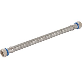 Eastman 24 Inch Steel-Flex Water Heater Connector, 3/4 Inch x 3/4 Inch FIP Swivel, Braided Stainless Steel Water Heater Connectors, 48252