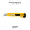 Truper REP-CUT-6, Cuchillas de repuesto para cutter de 18 mm,