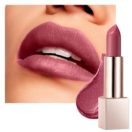 BEAUTY SEARCHER Lipstick, Metallic Shine Finish Lip Balm Glossy Hydrating Nude Velvet Red Long-Lasting Moisturisation Luxury Lip Stick Makeup # 01 Love Burgundy