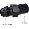 SYKRSS Straight 6AN Male Flare to 1/4" NPT Pipe Adapter