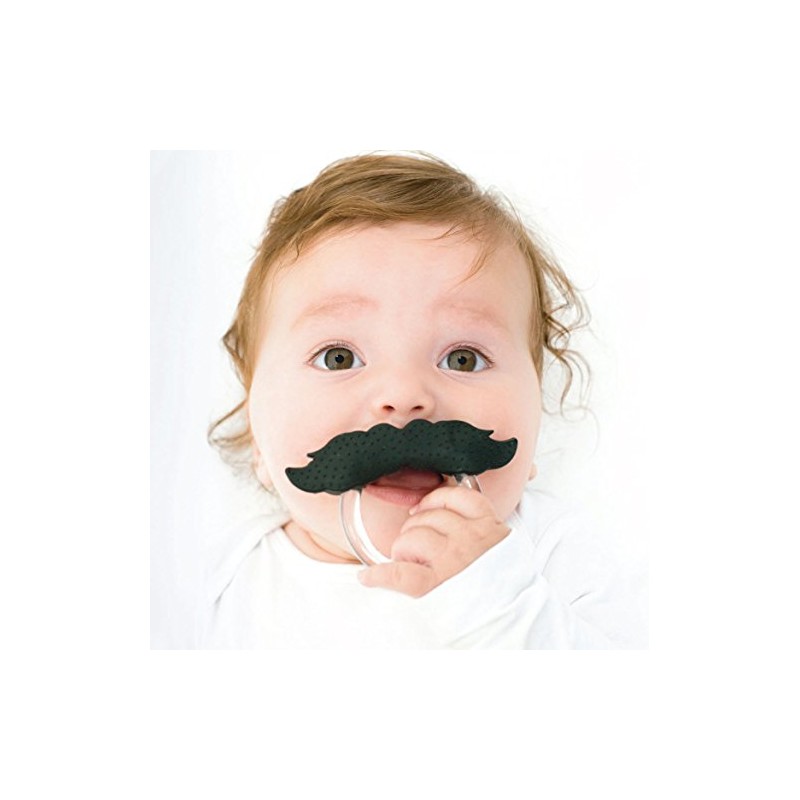 Bitten 622627 Mustache Teaser, Black, Transparent, Product Size (W x