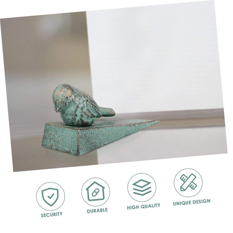 COHEALI Decorative Door Wedge Stopper Cast Iron Bird Door Stop