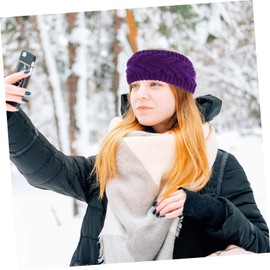 Healeved 6pcs Wide Knitted Crochet Headbands for Women Soft Stretchy Hair Bands with Elasticity Lightweight Winter Hair Accessories for Sports Fitness and Makeup Gift with Colors