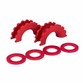 TOP-MAX Towing Shackles Bumper Protector for 3/4" or 5/8" Shackles D-Ring Shackle Isolator with Washers(Red)