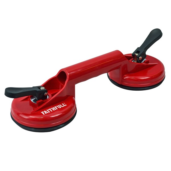 Faithfull Faithfull FAISUCPAD2 Double Pad Suction Lifter 120 mm Pads