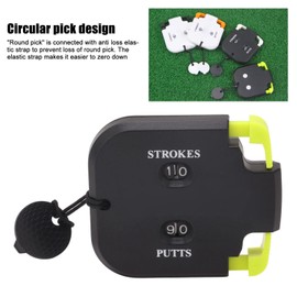 Pasamer Golf Score Counter, Golf Counter, 2 Digit Golf Score Counter Counter for 2 Players, Black and Green