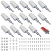 Mskilrh 15 Pack Push to Open Cabinet Hardware, Touch Latches
