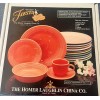 Homer Laughlin Fiesta 5 Piece Place Setting Retired Persimmon Homer