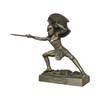 DadArt Achilles Hero Warrior Statue Alabaster Sculpture Bronze Finish Figurine