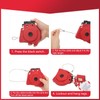 Lockout Tagout Cable Lock 2mm Stainless Steel LOTO Cable Lockout