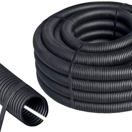 ISOLATECH Corrugated Pipe Slotted ID Diameter 13 mm AD Diameter 17 mm L 5 m Wall 0.27 mm Polypropylene Reach Indoor/Outdoor Temperature 45 °C + 125 °C Heat Resistant 240 h + 150 °C RoHS Diameter 13 mm
