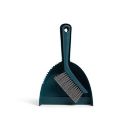 Full Circle Clean Ocean Dustpan and Brush Set, Compact Broom for Home, Desktop, Kitchen, and Car Cleaning. Made Out of 100% Recycled Fishing Nets. Dishwasher Safe