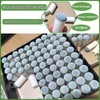 Keromtein 20pcs Slip On Pool Cue Tips, 4 Sizes Pool