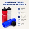 Rolling Sands USA Made 24 oz Sports Squeeze Water Bottles,