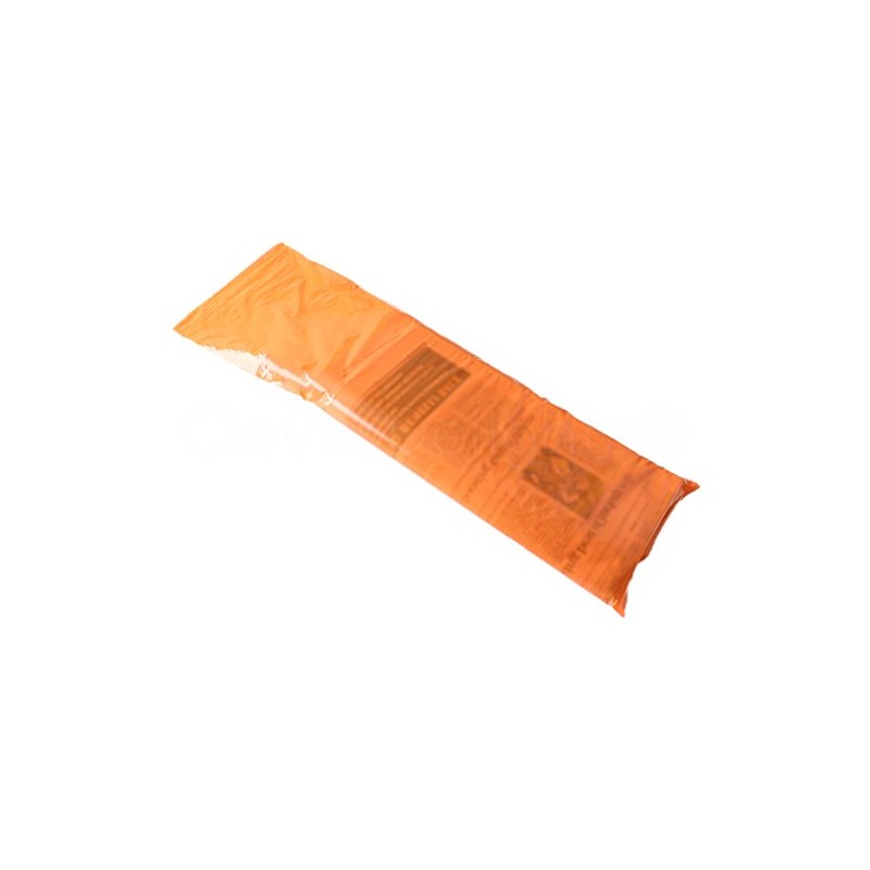 CleverDelights Orange Newspaper Bags - 7.5" x 21" - 100
