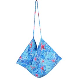 VOCOOL 85 x 30 inch Beach Chair Towel Cover Chaise Chair Cover with Pockets and Clips Pool Chair Cover Chaise Lounge Towel Cover for Sun Lounger Sunbathing Garden Beach Hotel, No Sliding (Starfish)