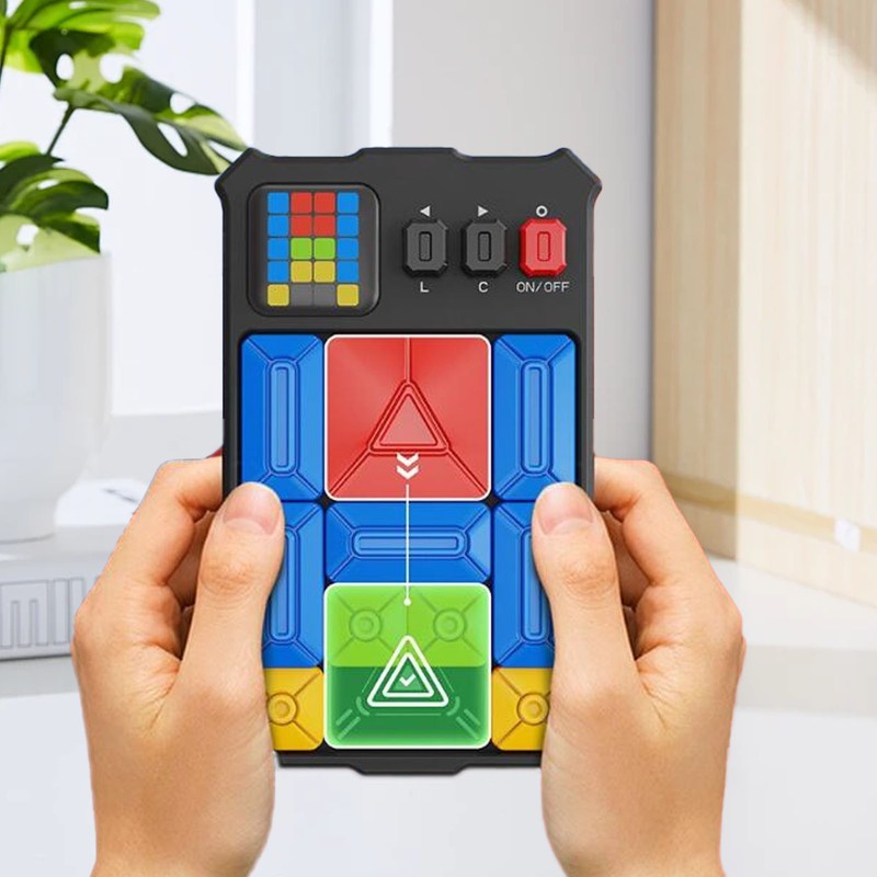 Electronic Slide Puzzle Game Over 500 Levels Educational Challenges Sliding