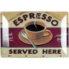Tin Sign 20 x 30 cm Curved Espresso Coffee Cafe