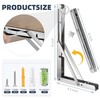 Folding Shelf Brackets 8 Inch of 2 Pack Max. Load