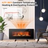 Tangkula 42 Inches Electric Fireplace, Freestanding & Wall-Mounted Electric Heater,