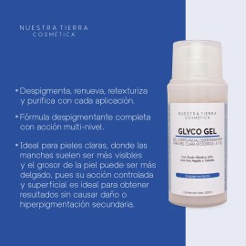 Gel Despigmentante Para Piel Clara Con Ácido Glicólico 10% Piel Clara
