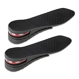 Plantillas de altura para elevador ortopédico, suela para zapatos, suela de ventilación, talón elevador, plantillas para hombres y mujeres(02# 2 Layers)